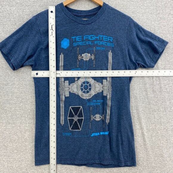 Star Wars Tshirt Mens Small Blue The Fighter Special Forces Tee Short Sleeve - Picture 5 of 7